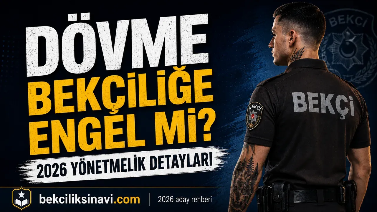 Dövme bekçiliğe engel mi? Göz, boy-kilo ve sağlık şartlarının özeti — 2026 bekçi adayı rehberi